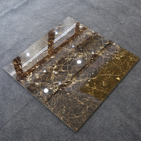 Carrelage en céramique marbré 60x60cm, couleur noire, carrelage en porcelaine pour le sol, matériaux de construction pour la maison