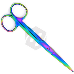Tijeras Quirúrgicas de Enfermería, Afiladas/Rectas, Recubrimiento Múltiple, Acero Inoxidable de Alta Calidad, Instrumentos Médicos - Product Image 6