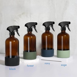 Funda protectora de silicona antideslizante para botellas de vidrio ámbar y termos de acero inoxidable, cubierta de base lavable - Product Image 4