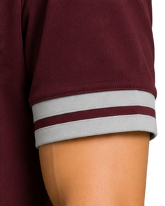 Camiseta Polo Personalizada para Hombre en Beige y Negro, Ropa Deportiva Informal, Transpirable, de Manga Corta, Mezcla de Algodón, para Golf - Product Image 4