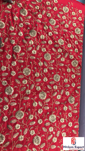 Tissu en polyester de luxe brodé de dentelle jacquard à sequins pour robe de soirée, robe de mariée, mode, textile personnalisé OEM ODM - Product Image 5