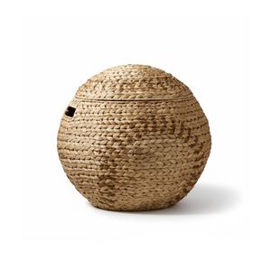 Panier de rangement décoratif en jacinthe d'eau tressée en forme de ballon de basket pour chambre d'enfant, fabriqué au Vietnam, à bon prix - Product Image 2