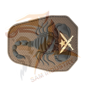 Parche de PVC con Logotipo en Relieve Personalizado, Parche de Goma Negra Termoadhesivo de Silicona 3D con Técnicas de Bordado para Prendas - Product Image 3