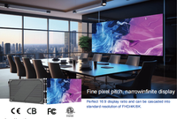 Écran LED couleur intérieur M-shine haute définition, grand format de module P0.9mm, rapport 16:9, qualité 4K 8K, technologie COB avancée