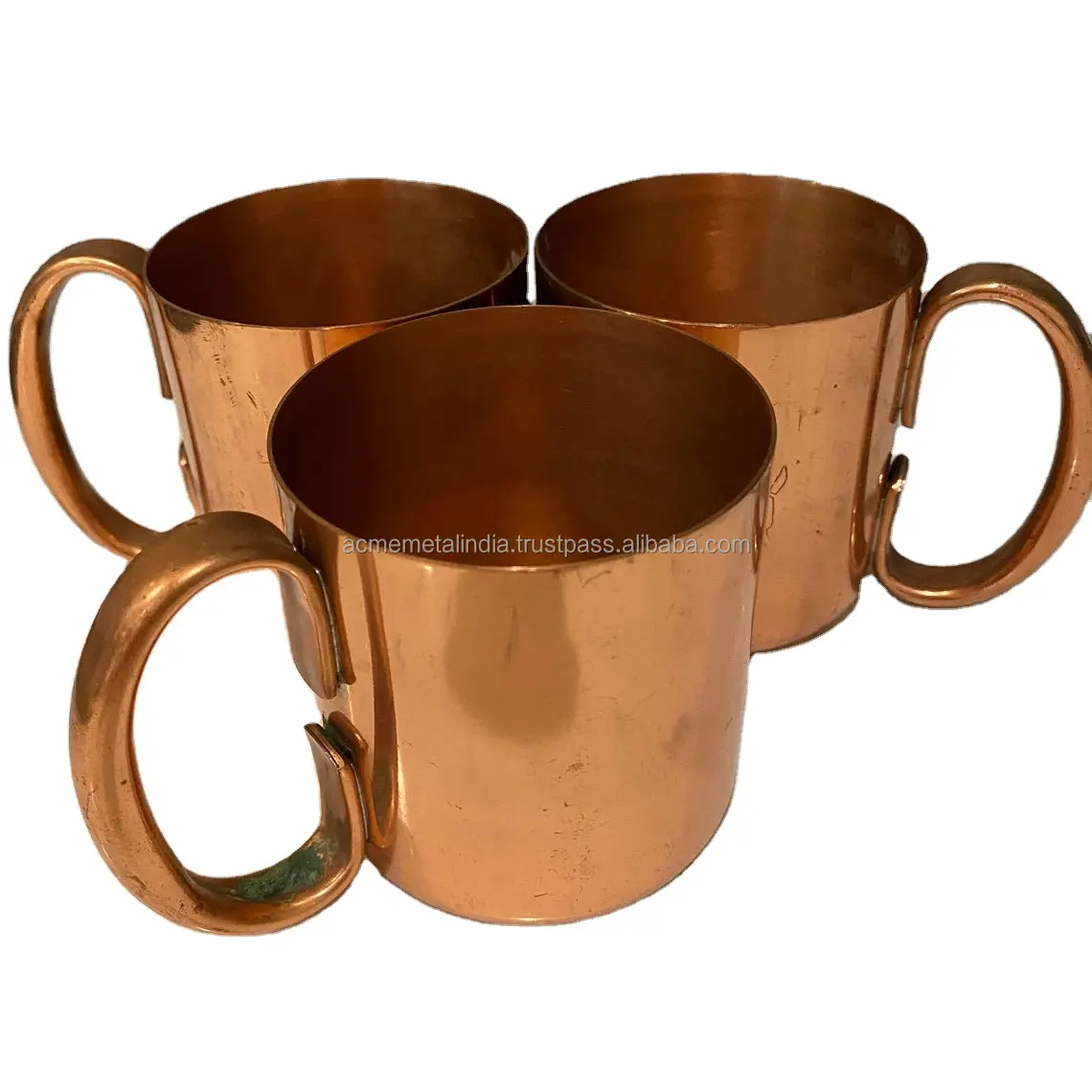 Tazza lucidata a specchio smalto di rame puro e tazze Mule Mule di mosca Ayurveda tazza di benefici per la salute tazza di migliore qualità in vendita calda