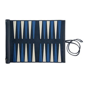 Heavy Stitch Premium Quality PU Leather <b>Backgammon</b> Roll-Up <b>Set</b> with Reinforced Construction for Daily Play - Product Image 1