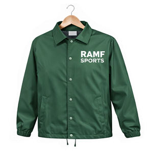 Veste légère pour homme, coupe-vent, imperméable, avec logo personnalisé OEM, veste de coach pour homme - Product Image 1