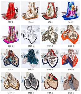 2026Fashion Design Women Elegant Flower Printed Bandana Women Head <b>Scarf</b> Silk Satin Head <b>Scarves</b> Women <b>Scarves</b> trendy customized - Product Image 6