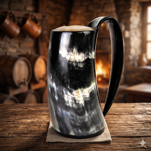 Jarra de cuerno para beber ecológica artesanal natural, jarra de cerveza con temática Náutica de animales pulidos para fiestas, precio barato al por mayor - Product Image 1