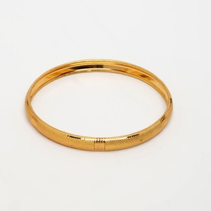 Elegant Heavy Texture Gold Plated Alloy <b>Bangles</b> <b>Set</b> Traditional Ethnic Style Women's Wedding Festival Party Jewelry - Product Image 4