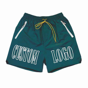 Shorts de course pour hommes en polyester respirant à séchage rapide, taille élastique confortable, prix de gros, été - Product Image 5