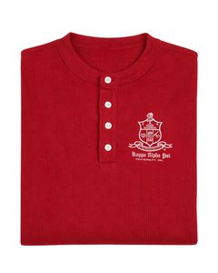Maglia Henley Waffle con Stemma Kappa Alpha Psi, Abbigliamento per Fraternità Greca con Design Classico, Comfort Premium e Vestibilità Elegante - Product Image 6