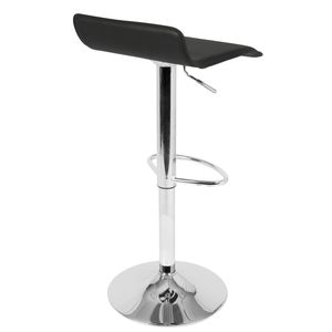 Set di 2 sgabelli da bar Ale Contemporary regolabili in pelle PU nera - Product Image 4
