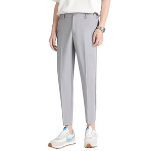 Pantalons de costume pour hommes de qualité supérieure, coupe courte, taille haute, multicolores - Product Image 2