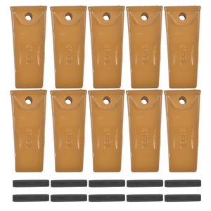Confezione da 10 denti lunghi X156L per benna, 10 perni a rullo P156 in acciaio legato, denti per terreno adatti per miniescavatori e pale cingolate, per uso in scavo - Product Image 6
