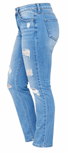 Jeans de mezclilla elásticos de pierna ancha con lazo, estilo Y2K, casuales, para mujer, con logotipo bordado personalizado al por mayor, 100% algodón. - Product Image 2