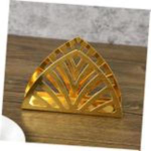 Luxury Napkin Holder Metal Crafts Dinning Tableware Setting Metal <b>Tissue</b> Holder Leaf Design <b>Wedding</b> Decor - Product Image 3