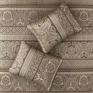 Set di trapunta Jacquard in 6 pezzi con eleganti cuscini - Product Image 4