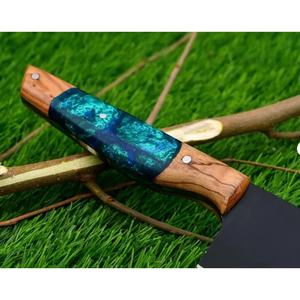 Cuchillo de Chef Jexmoo Personalizado Hecho a Mano en Acero al Carbono con Hoja de 8 Pulgadas, Mango Elegante y Funda de Cuero - Regalo para Chef - Product Image 2