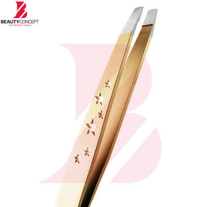 แหนบปลายเฉียงสีทอง คุณภาพดีจากซัพพลายเออร์ รุ่นใหม่ ใช้งานง่าย กันลื่น ปรับแต่งได้ตามต้องการ เหมาะสำหรับการตกแต่งทรงคิ้ว - Product Image 5