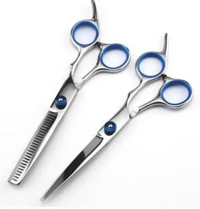 Ciseaux de coiffure chirurgicaux MORJE, ensemble de peignes et outils, usage professionnel, acier inoxydable 4Cr13, pour droitiers, manche moyen, lame tranchante - Product Image 3