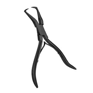 Pince à extensions capillaires en acier inoxydable allemand pour la pose et le retrait, vente en gros à bas prix - Product Image 4