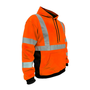 Nouveau sweat à capuche de travail réfléchissant haute visibilité de qualité supérieure pour la construction et la sécurité des travailleurs, vêtements de travail confortables pour hommes - Product Image 3