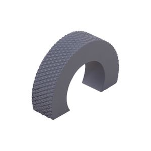 Perilla cilíndrica moleteada de aluminio con diseño flexible, herrajes para gabinetes en latón, oro, oro rosa, acero inoxidable, marrón y negro - Product Image 6