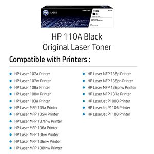 Cartouche de toner laser noir hHP 110A, cartouche complète pour imprimante laser et MFP - Product Image 3