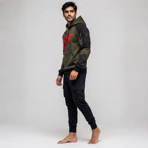 Vêtements de sport professionnels, matière extensible douce, construction confortable, design flexible pour l'entraînement physique, survêtement pour homme - Product Image 3