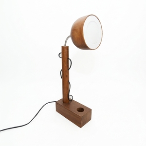 Lampe de bureau LED en bois de style antique moderne, lampe sur pied électrique à intensité variable pour usage intérieur, emballage personnalisé, hôtel, maison, chambre à coucher, décorative - Product Image 1