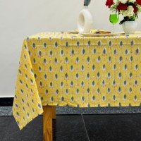 Mantel para Boda 100% Algodón con Patrón Geométrico, Ecológico, Duradero, Lavable, Personalizable, Cuadrado, para Uso en el Hogar y Bodas