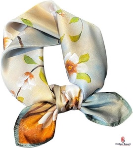 Custom Printed Short <b>Scarf</b> Fabric Private Label OEM ODM Textile Manufacturer for Fashion Accessories Wholesale Export - Product Image 1
