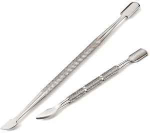 Custom Double Sided Stainless Steel Nail Cuticle Pusher & Manicure Tool Reusable for Professional Salon Use Removing Dead Skin - Product Image 2