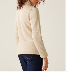 Sweat-shirts de sport pour femmes en molleton 100 % coton, respirants, à col cheminée oversize, entièrement zippés, imprimés au dos, pour l'hiver, vente en gros - Product Image 2