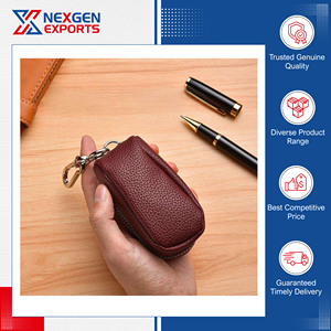 Porta Llaves de Coche de Cuero PU Hecho a Mano, Estilo Moderno y Lujoso, de Excelente Calidad, Venta Mundial, de un Proveedor Indio de Renombre - Product Image 4
