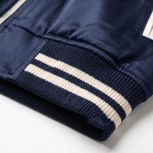 Vestes bomber Sukajan en soie japonaise pour hommes, style streetwear, broderie de tigre Akatora Botan, satin de luxe personnalisé, souvenir - Product Image 4