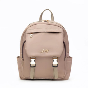 Hody Women's NEONA Nylon Rounded Rectangle Softback <b>Backpack</b> Casual Style Waterproof Zipper Hasp Closure Shoulder Strap Tab 10 - Product Image 2