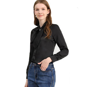 เสื้อเชิ้ตเดรสแขนสั้นผ้าฝ้าย/ใยไผ่คุณภาพสูงสำหรับผู้หญิง สวมใส่สบาย ระบายอากาศได้ดี เหมาะสำหรับฤดูร้อน ไซส์ใหญ่ ดีไซน์ OEM - Product Image 6