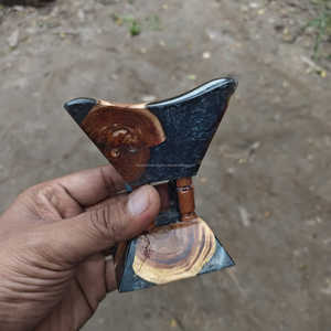 Premium Natural Wooden And Resin Incense Holder Home Decoration Tableware Wooden Resin Bakhoor Incense Burner Traditional tool - Product Image 3