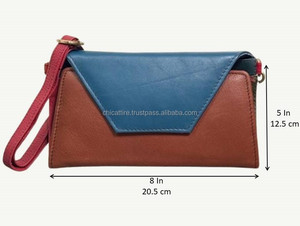 Nuevo monedero largo personalizado de cuero reciclado con cierre a presión triple para mujer, organizador de tarjetas múltiples, monedero de mano de Color caramelo para mujer - Product Image 2