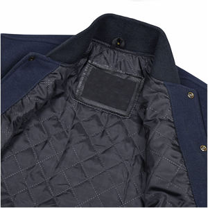 Wholesale Men's Premium Quality College Varsity Baseball <b>Jacket</b> Custom Patch Wool with <b>Leather</b> Sleeves for <b>Winter</b> Season - Product Image 4