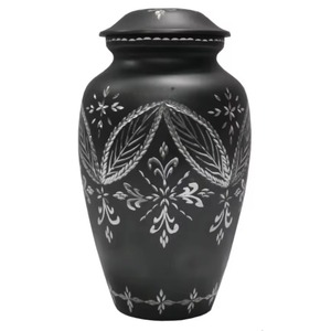 <b>Large</b> Decorative Cremation <b>Urn</b> Adult Memorial Storage Container Custom Engraving Metal Cremation <b>Urn</b> for Adult Ashes - Product Image 1
