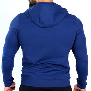 Custom Design Men's Sporty Thin Quick Dry High Performance <b>Workout</b> <b>Jacket</b> Full Zip Front Customizable Polyester/Cotton Gym - Product Image 2