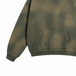 Sweat à capuche délavé pour homme 2026 – Respirant, durable, design OEM, qualité supérieure – Idéal pour un usage décontracté - Product Image 2