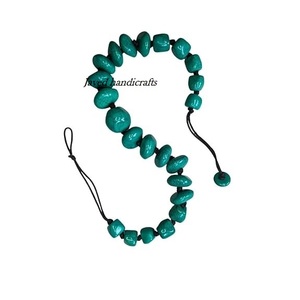 Handcrafted Vintage Geometric Fashion Resin Beaded <b>Necklace</b> Colorful <b>Statement</b> Jewelry Unisex Trendy Lightweight Party Wear - Product Image 4