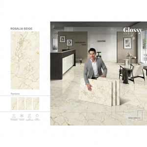 Carreaux de sol et mur en porcelaine mate effet marbre Calacatta Gris 600x1200mm, aspect brique, 20mm, pour salle de bain et extérieur - Product Image 5