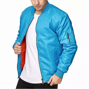 Chaqueta Bomber Gris de Invierno para Hombre, Estilo Urbano, Cierre de Cremallera, Color Sólido, Casual, Resistente al Viento, Forro Polar, Poliéster/Algodón - Product Image 3