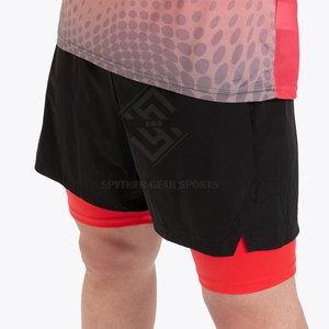 OEM Services Reasonable Price Solid Casual <b>Mid</b> Waist Double <b>Layer</b> Shorts for Men Custom Design Eco-Friendly Quick Dry - Product Image 3