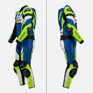 Combinaison en cuir personnalisée pour la course moto, vêtements de piste OEM, bottes de moto, gants de moto, fournisseur B2B en gros - Product Image 3